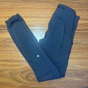 lululemon athletica Girls' Dark Charcoal Black Ribbed Leggings